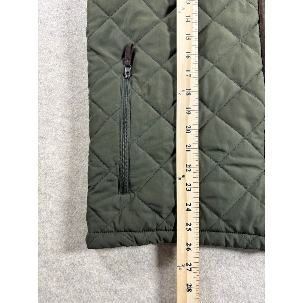 Field & Stream Women Green Quilted Vest Full Zip Pockets Size S Outdoor Layer - Picture 4 of 5